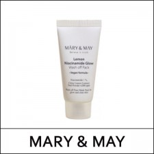 [MARY & MAY] ★ Sale 48% ★ (bo) Lemon Niacinamide Glow Wash Off Pack 30g / (gd) / 6401(24) / 9,900 won()